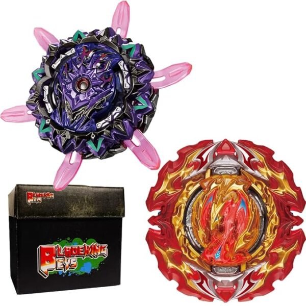 BLADEKING BEYS B169 Variant Lucifer Mobius 2D +B191-02 Prominence Phoenix Tapered Metal Un10 + Toy Storage Box