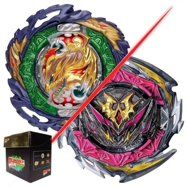 BLADEKING BEYS Random Booster Pack- B185 Vanish Faf' Tapered K-3 + B182 Dynamite Belial. Nx Vn-2  + Toy Storage Box
