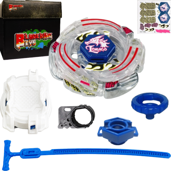 BLADEKING BEYS BB43 Lightning L-Drago 100HF +TD Launcher(Left Spin) + Toy storage Box