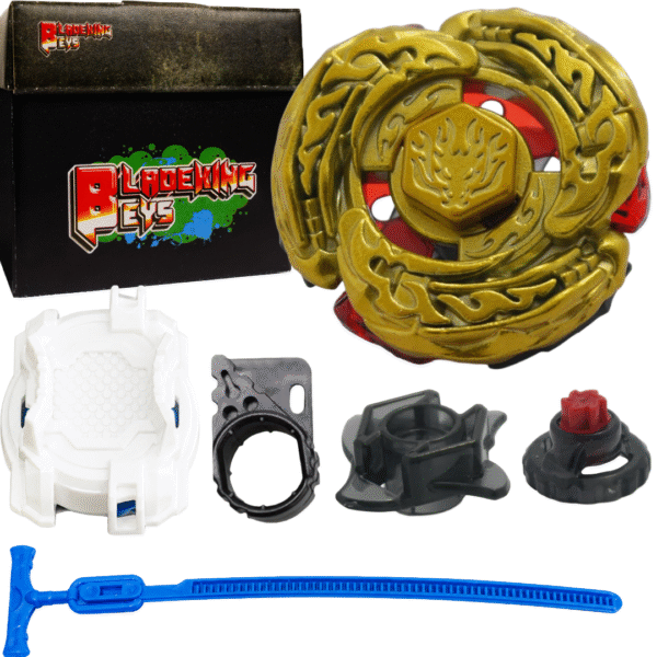 BLADEKING BEYS BB108gold LDrago Destroy DF105LRF  +TD Launcher(Left Spin) + Toy storage Box